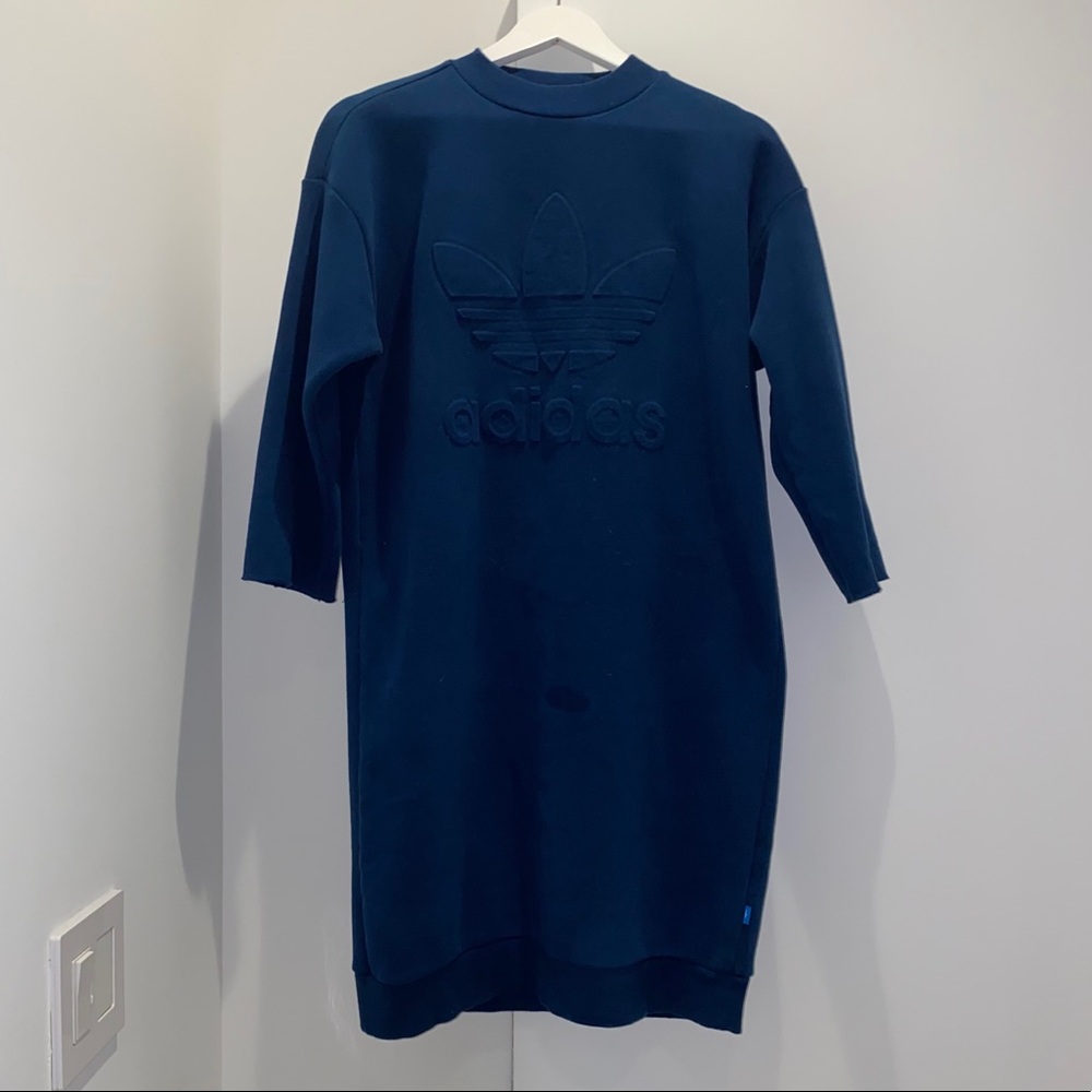 Long Adidas Sweatshirt Dress